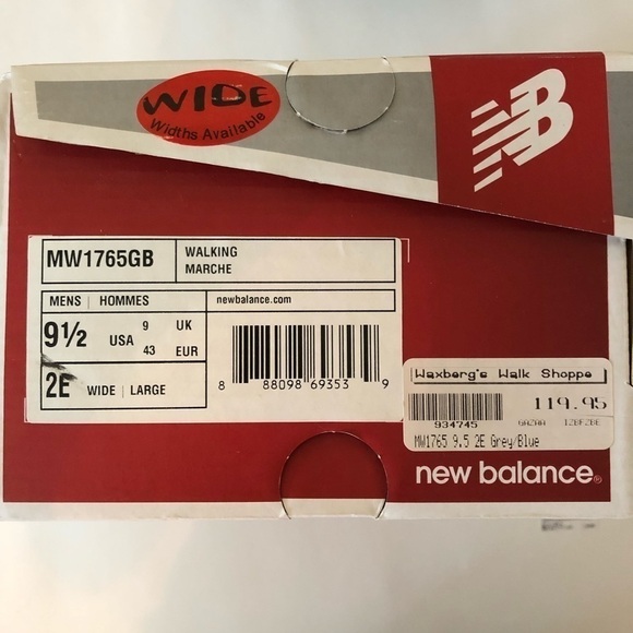 NEW New Balance Fantom Fit Athletic Walking Shoes Grey Blue Green Size 9.5 Wide - Picture 6 of 7